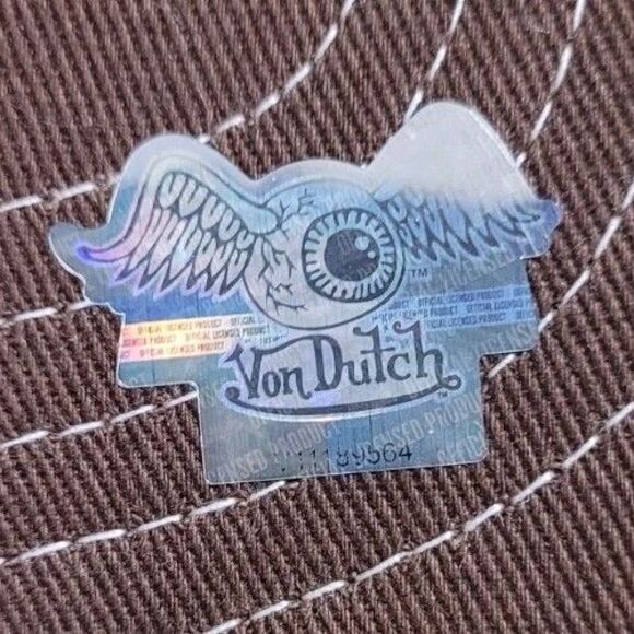 Von Dutch Trucker Hat Snapback Cap Animal Print Brown White Old School main image 7